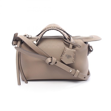 FENDI By the Way Selleria Mini shoulder crossbody Handbag 8BS098ASU2F04Y9 beige