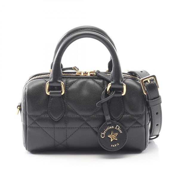 Dior GROOVE 17 Mini Shoulder Handbag S4000UBOL_M900 leather Black Used Women