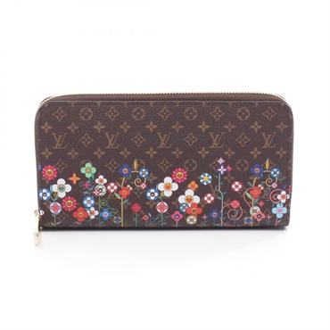 LOUIS VUITTON LV TM Zippy Wallet Around long purse M14162 Monogram Brown Used