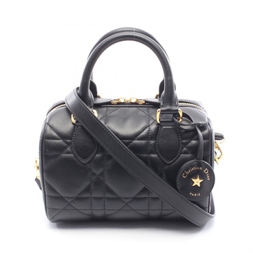 Dior Groove 20 Macro cannage Shoulder Handbag M1364UBOL_M900 leather Black Used