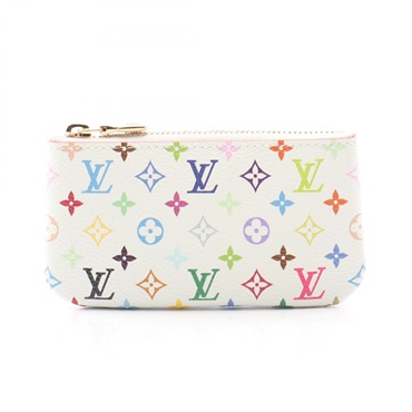 LOUIS VUITTON LV TM card key holder pochette coin purse M28388 Monogram Multi WT