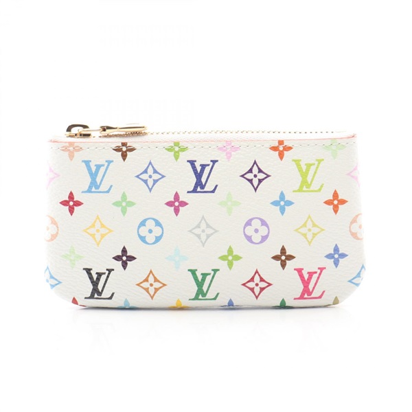 LOUIS VUITTON LV TM card key holder pochette coin purse M28388 Monogram Multi WT