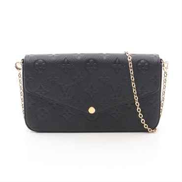 LOUIS VUITTON Pochette  Felicie Chain Shoulder Crossbody Bag M82477 leather Used