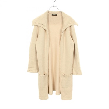 FOXEY NEW YORK cardigan knitwear #42 28248 cotton Beige Used Women
