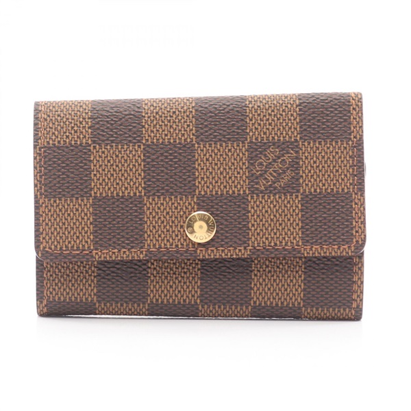 LOUIS VUITTON Multicles 6 Key holder case N62630 Damier Ebene Brown canvas Used
