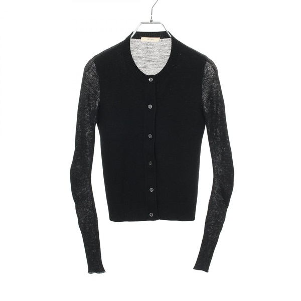 CELINE Cardigan Knitwear cashmere alpaca Black Used Women size S
