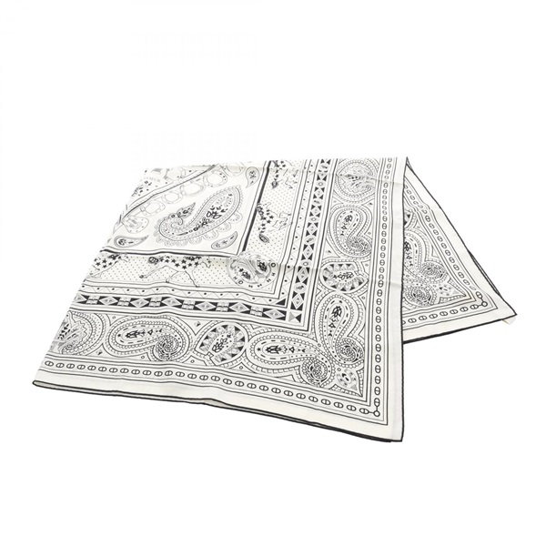 HERMES Carre 140 Cassisi Cheval de Coeur Scarf shawl wrap silk cashmere White