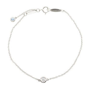 TIFFANY＆CO By the Yard Japan Ltd Edition Diamond Bracelet Pt950 Platinum Women