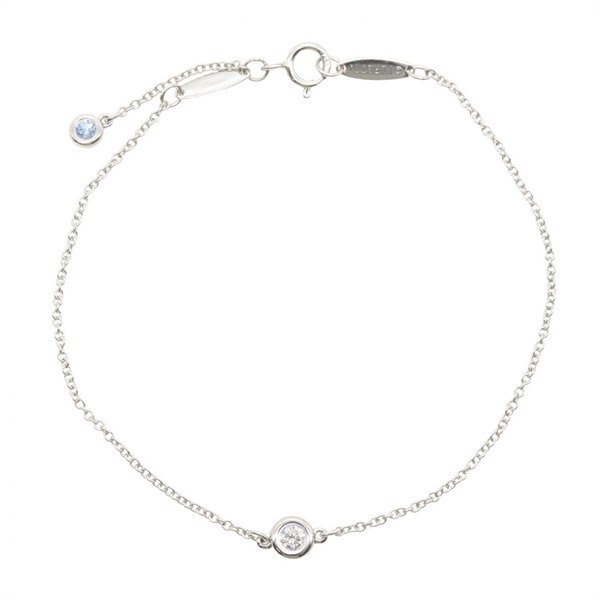 TIFFANY＆CO By the Yard Japan Ltd Edition Diamond Bracelet Pt950 Platinum Women