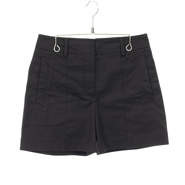 HERMES Short Pants 4E0405DQ cotton Black Used Women size 36