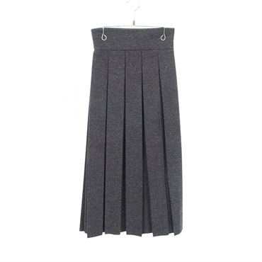 Christian Dior skirt jupe #34 long cotton Navy Women