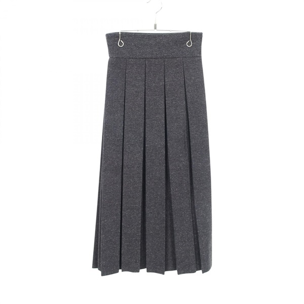Christian Dior skirt jupe #34 long cotton Navy Women
