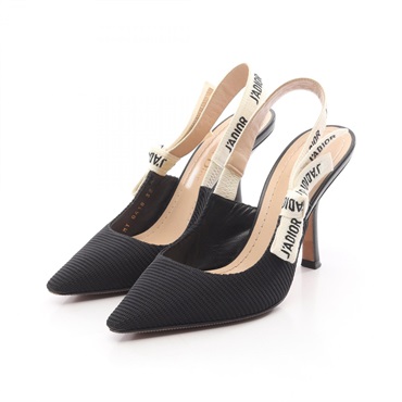 Christian Dior J'ADIOR SLINGBACKS pumps sandals shoes heels #35 leather Fabric