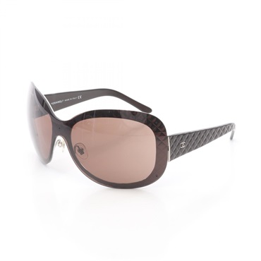 CHANEL COCO Mark Sunglasses eyaewear 4165 Plastic Brown Used Women CC
