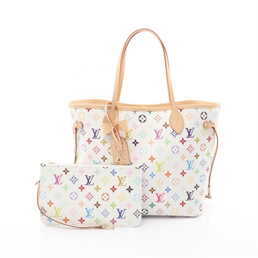 LOUIS VUITTON LV TM Neverfull MM Shoulder Tote Bag M27787 Monogram Multicolore