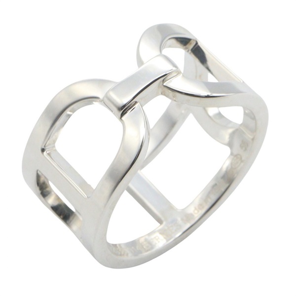 HERMES Ever Chaine dancre Ring MM Silver925 Used unisex US size 7 #56
