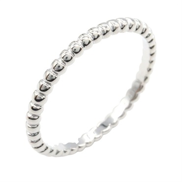 Van Cleef & Arpels Perlee Ring Small 18KWG White Gold Used unisex US size 9 #60