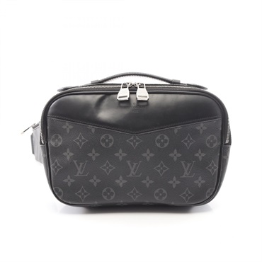LOUIS VUITTON Bum Waist bag crossbody M42906 Monogram eclipse Black Used mens LV