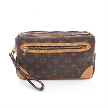 LOUIS VUITTON Marly Dragonne Clutch bag M51825 Monogram canvas Brown Used LV