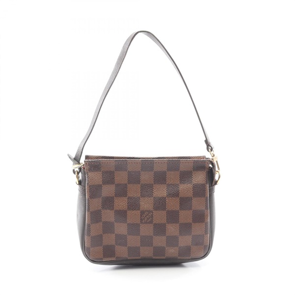 LOUIS VUITTON Trousse makeup Handbag N51982 Damier canvas Brown Ebene Used Women