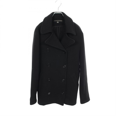 RALPH LAUREN Knit pea coat wool Nylon alpaca Black #M Used Women