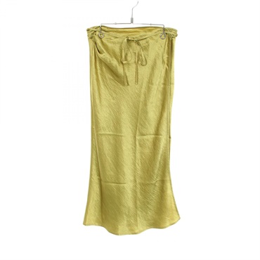 ACNE STUDIOS skirt wrap #34 long AF0367 acetate Green Used Women
