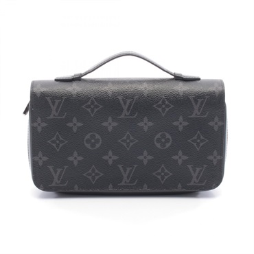 LOUIS VUITTON Zippy XL Around long Wallet Clutch M61698 Monogram eclipse Used LV