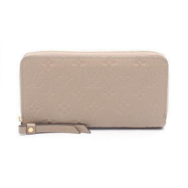LOUIS VUITTON Zippy wallet Around long purse M69034 Monogram empreinte beige LV