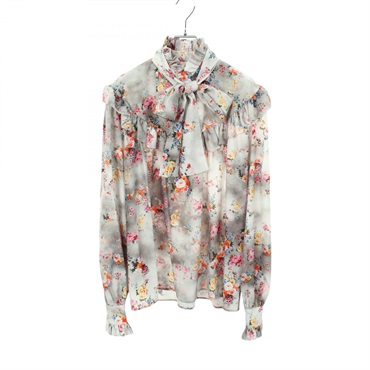 MSGM blouse polyester Gray Multicolor #44 Used Women