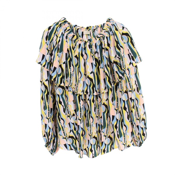 Emilio Pucci blouse silk Multicolor #40 Used Women