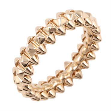 CARTIER Crush Small SM Ring 18KPG Pink Rose Gold Used women US size 7.25 #55
