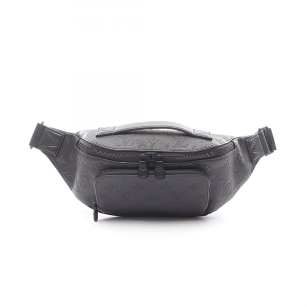 LOUIS VUITTON Rush Bum Waist belt bag M47058 Monogram Shadow leather Noir used