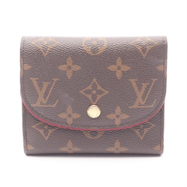LOUIS VUITTON Portefeuille Ariane Tri-fold wallet M62036 Monogram Pink Used LV