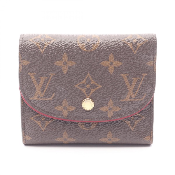 LOUIS VUITTON Portefeuille Ariane Tri-fold wallet M62036 Monogram Pink Used LV