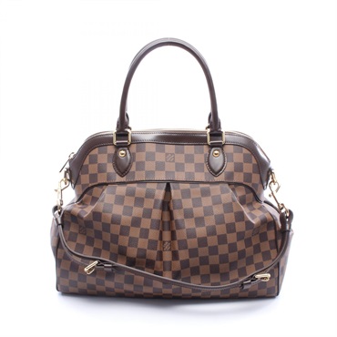 LOUIS VUITTON Trevi GM Handbag N51998 Damier canvas leather Ebene Used Women LV