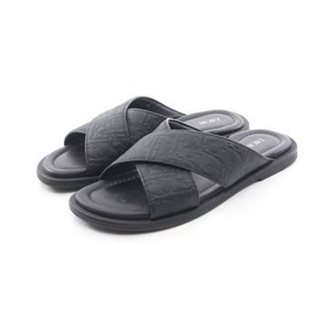 Christian Dior Alias Oblique Sandals #42 shoes leather Black Used mens
