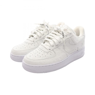 LOUIS VUITTON Air Force1 Low Monogram Sneakers leather White Used mens size 7