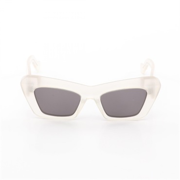 LOEWE Cat eye sunglasses Plastic White Gray Used Women