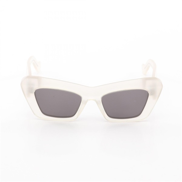 LOEWE Cat eye sunglasses Plastic White Gray Used Women
