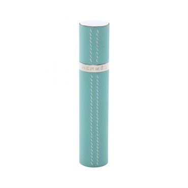 HERMES Refillable Atomizer Perfume Case Vaux Swift leather Blue Used Women