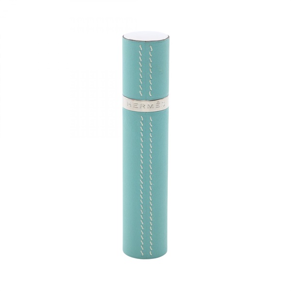 HERMES Refillable Atomizer Perfume Case Vaux Swift leather Blue Used Women