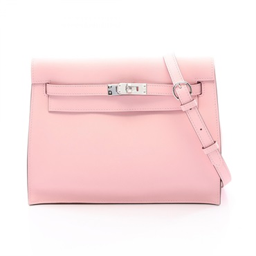 HERMES Kelly Dance 2 Shoulder Bag Swift leather Rose sakura Used Women SHW K