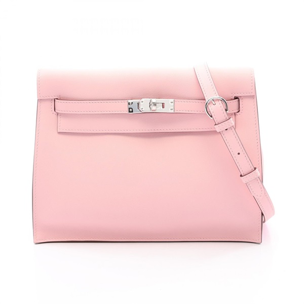 HERMES Kelly Dance 2 Shoulder Bag Swift leather Rose sakura Used Women SHW K