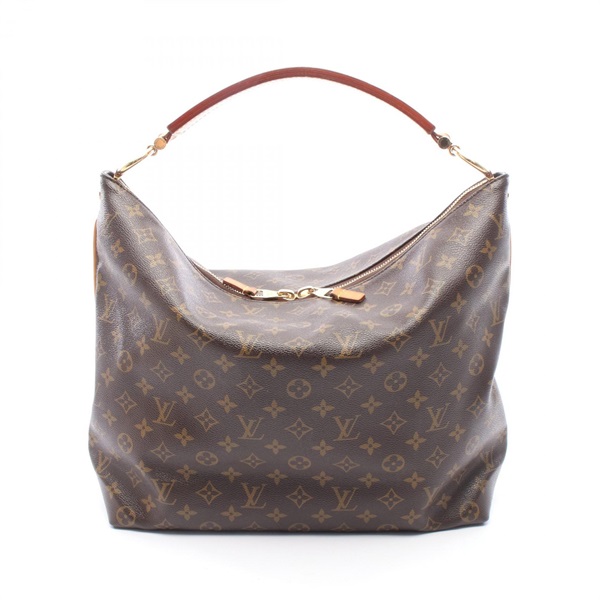 LOUIS VUITTON Sully MM Shoulder Bag M40587 Monogram leather Brown Used Women