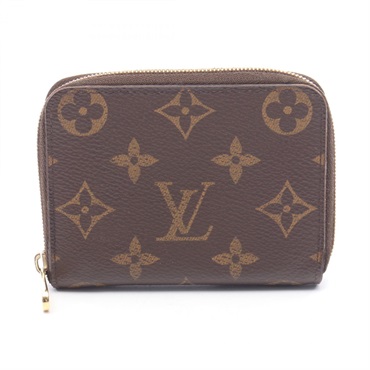 LOUIS VUITTON Zippy coin purse wallet M60067 Monogram canvas Brown Used Women LV