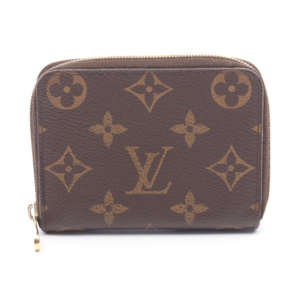 LOUIS VUITTON Zippy coin purse wallet M60067 Monogram canvas Brown Used Women LV
