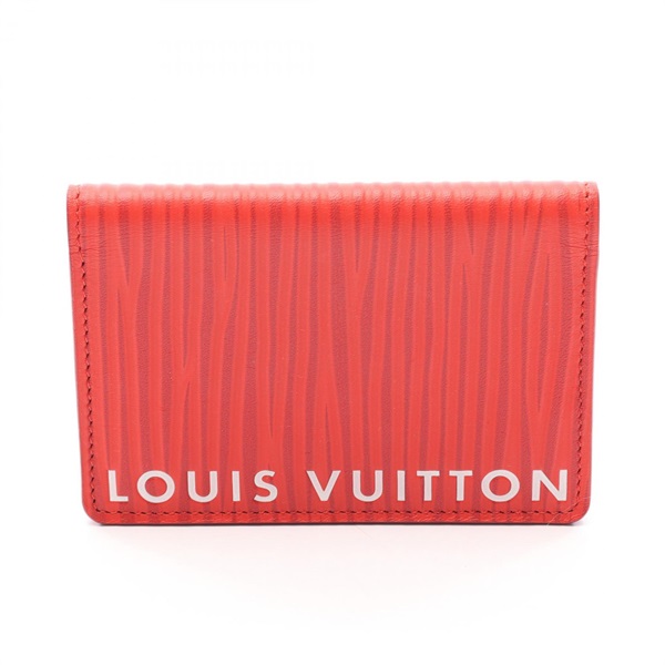 LOUIS VUITTON Organizer de Poche XL Card Case M23696 Epi Red Used mens