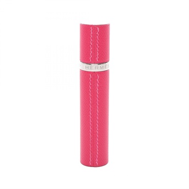 HERMES Refillable Atomizer Epsom leather Rose tyrien Used Women SHW