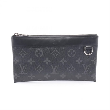 LOUIS VUITTON Pochette Discovery PM Business Clutch Bag Pouch M44323 Eclipse LV