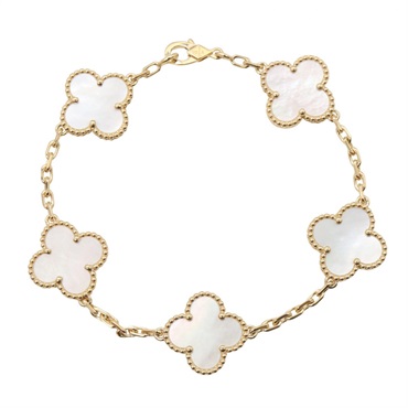 Van Cleef & Arpels Vintage Alhambra Mother of Pearl Bracelet VCARA41800 Women